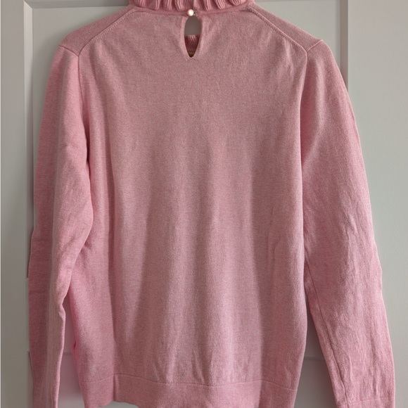 J.Crew Pink Ruffleneck Sweater - Picture 2 of 5